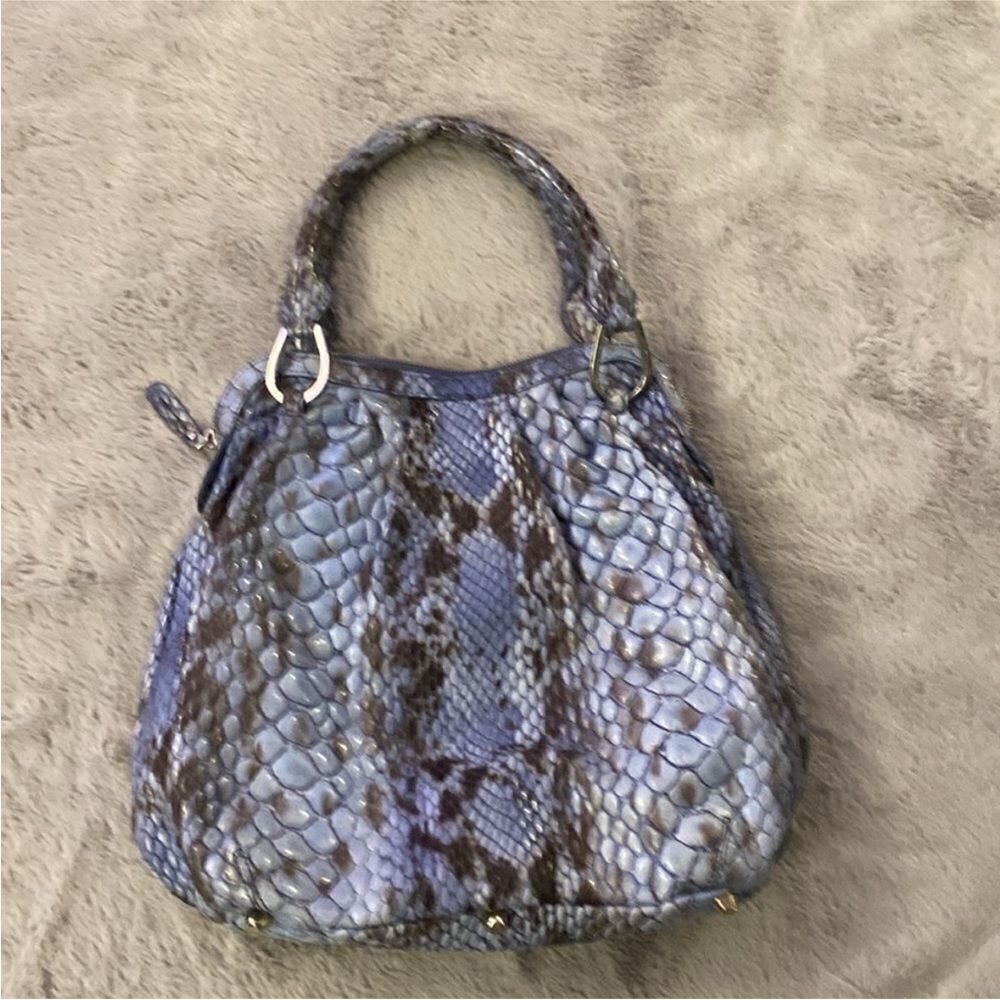 Tosca Blu Real Python Blue Bag - image 5